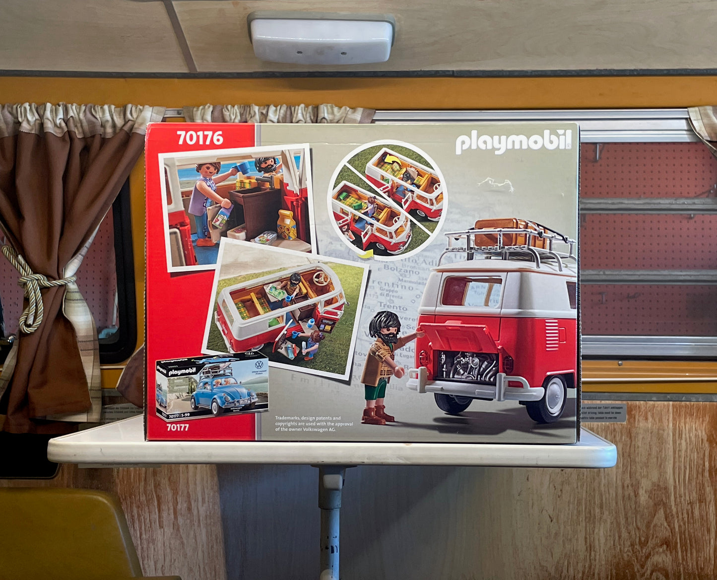 Red VW Playmobil Bus - Unopened