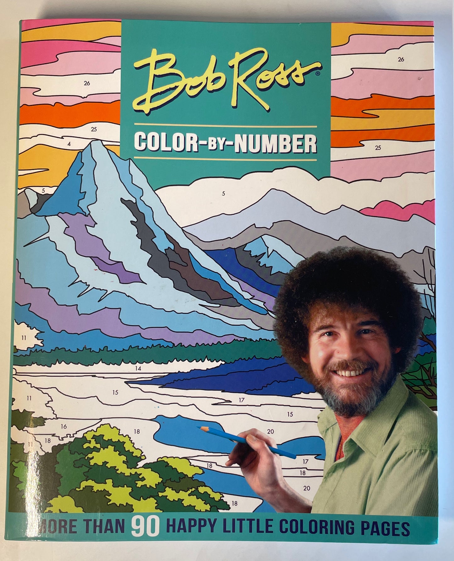 Bob Ross Color-by-Number Coloring Book