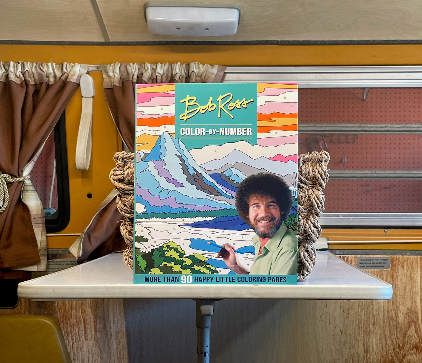 Bob Ross Color-by-Number Coloring Book