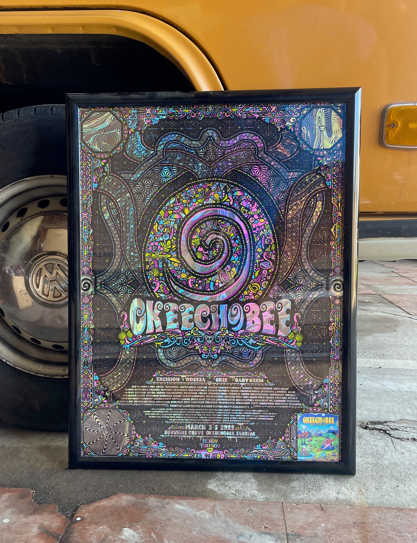 Okeechobee Music Festival 2023 by Heady Thready - Framed Poster