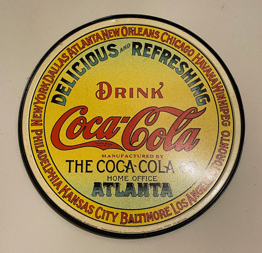 Metal Coca-Cola Sign - Round