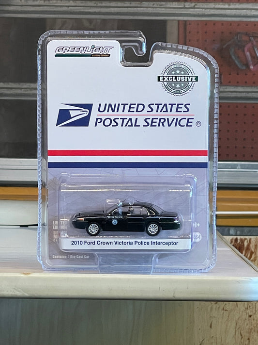 Model Car - United States Postal Service - 2010 Ford Crown Victoria Police Interceptor