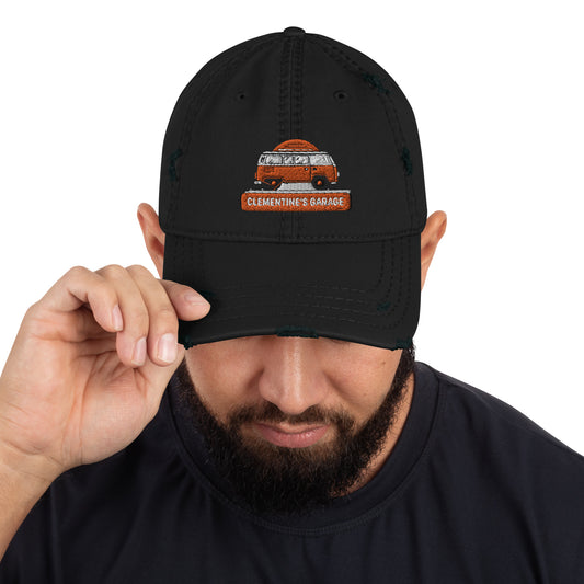 Clementine's Garage Distressed Dad Hat